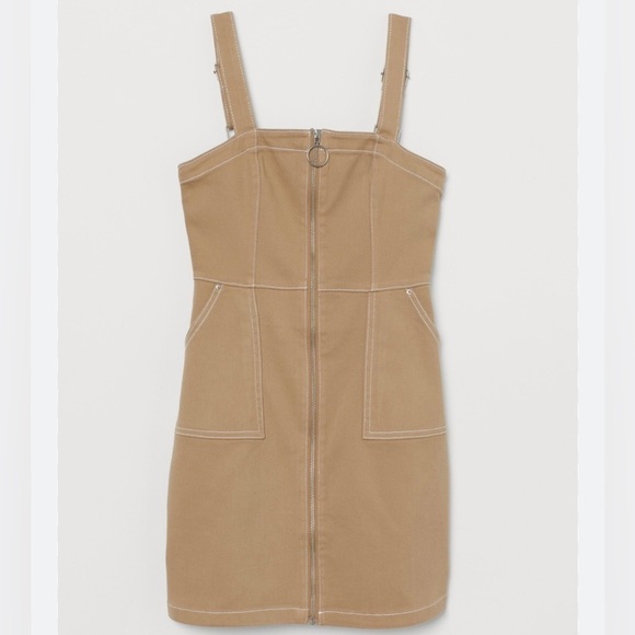 NWT  Camel Zip-up Overall‎ Dress Size 2 - Picture 1 of 5